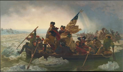 Washington attraversa il fiume Delaware, 25 dicembre 1776 (copia di un originale dipinto nel 1848)